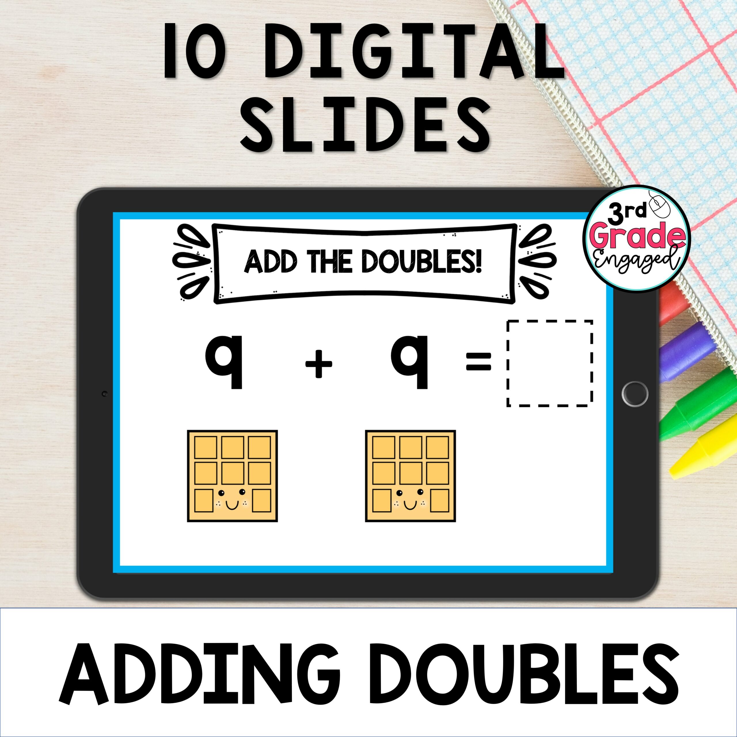FREE Adding Doubles Printable and Digital Addition Task Cards - Made By  Teachers