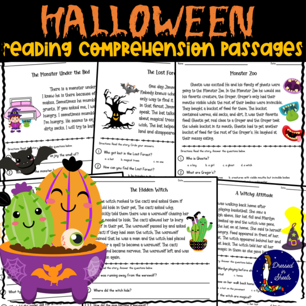Halloween Reading Comprehension Passages | Made By Teachers