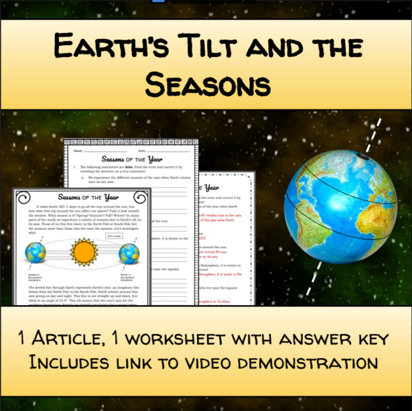 Article And Worksheet Earth s Tilt And The Seasons Made By Teachers article-and-worksheet-earth-s-tilt-and-the-seasons-made-by-teachers