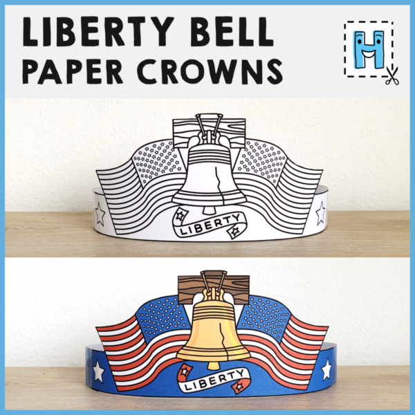 liberty-bell-paper-crown-printable-coloring-craft-activity-template