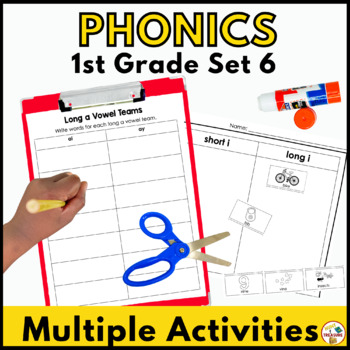 Benchmark Advance Phonics Anchor Charts & Activities | 1st Grade Unit 6 ...