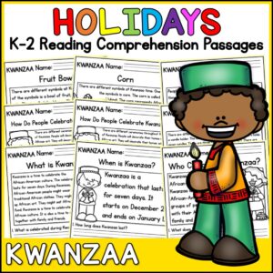 Kwanzaa Holidays Reading Comprehension Passages K-2