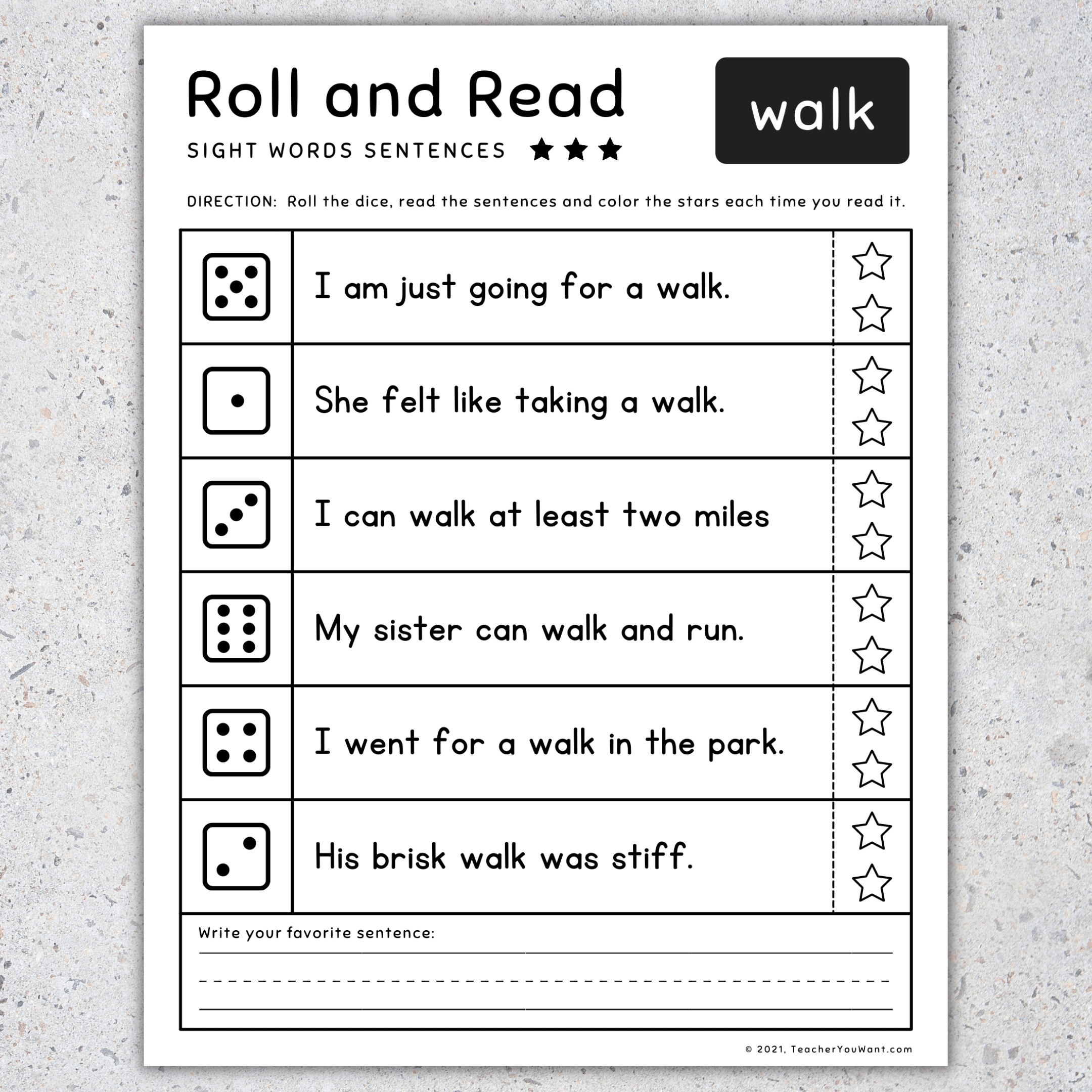 Sight Words Bundle Roll Read Pre Primer To 3rd Grade 95 Nouns Set 3 Made By Teachers