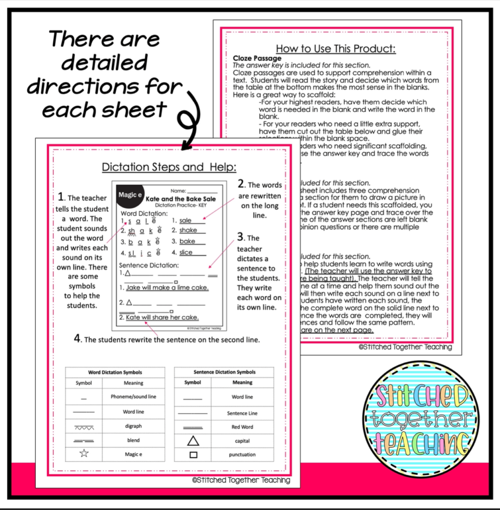 Decodable Reading Passages Magic E - Orton Gillingham Based | Made By ...