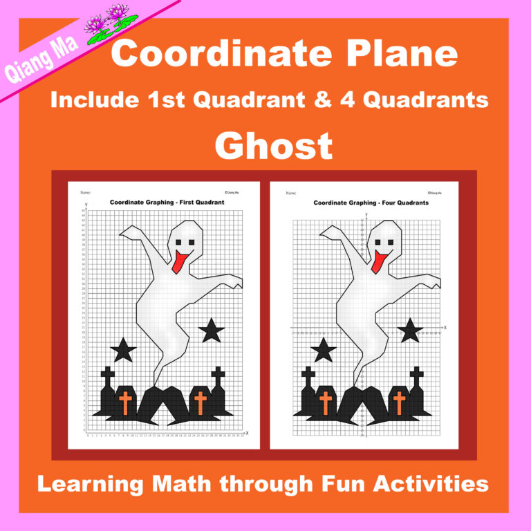 Halloween Coordinate Plane Graphing Picture: Ghost - Made By Teachers
