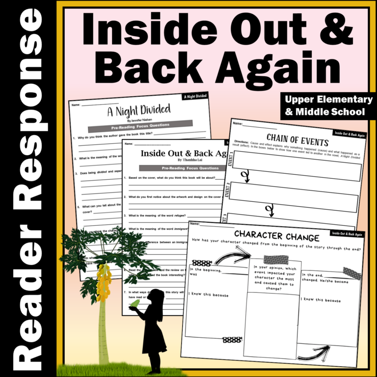 Inside Out &amp; Back Again | Novel Study | BUNDLE | Made By Teachers