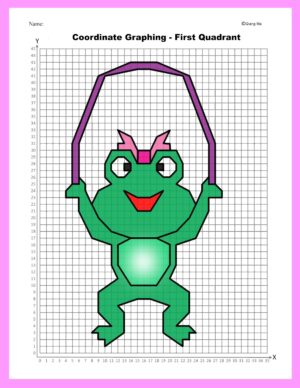 Back to School Coordinate Plane Graphing Picture: Jumping Rope - Made ...
