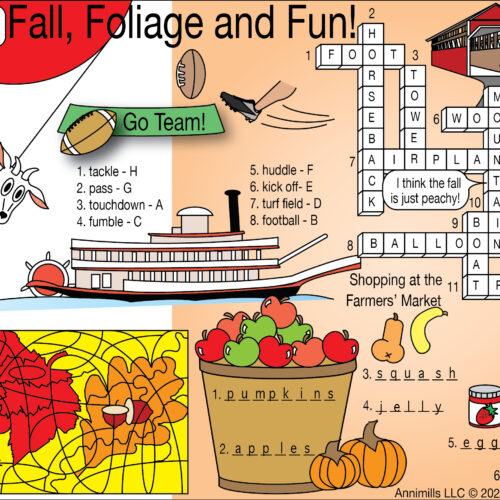 Fall, Foliage and Fun – Two-Page Activity Fall Puzzle Set | Made By ...