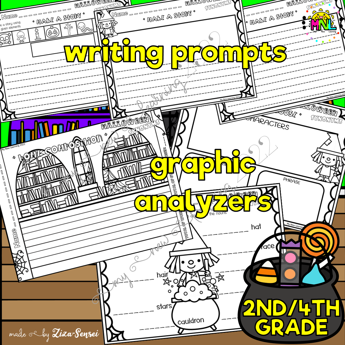 ELA Language Arts Grammar Halloween Witch's House Synonyms Pack Made By Teachers