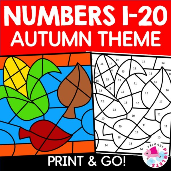 Fall Color by Number - Made By Teachers