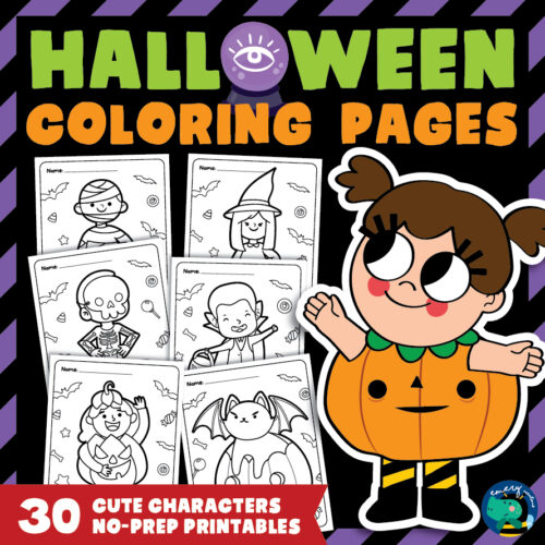 Halloween Characters Coloring Pages | Printable | Made By Teachers
