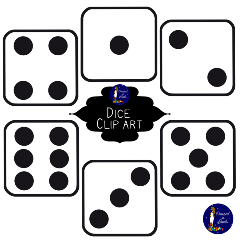 FREEBIE Dice Clip Art Made By Teachers