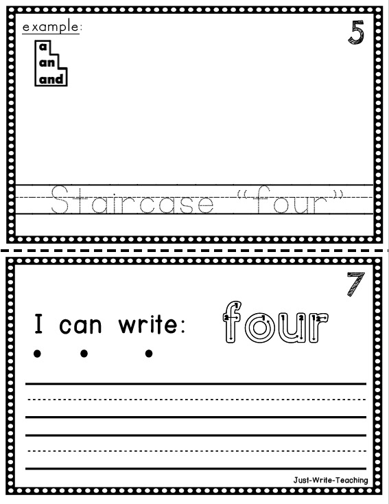 Sight Word Flip Book (Flipbook) - FOUR | Made By Teachers