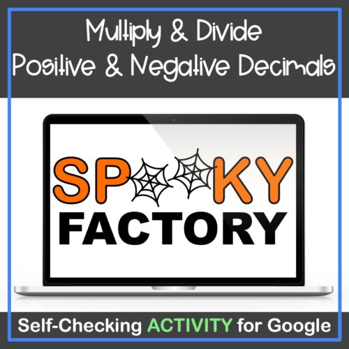 Multiplying & Dividing Positive and Negative Decimals Self-Checking ...