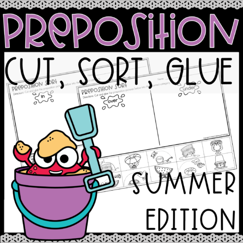 Preposition Sort Worksheets Cut Glue Paste Sorting Positional Words ...