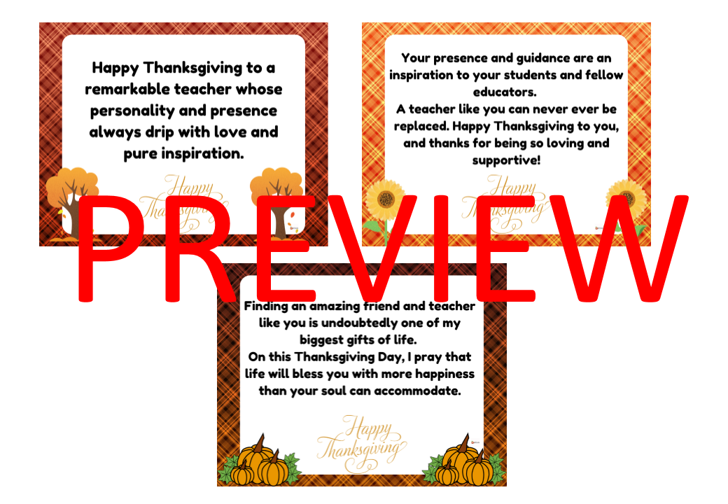 Thanksgiving Messages For Teachers - Made By Teachers