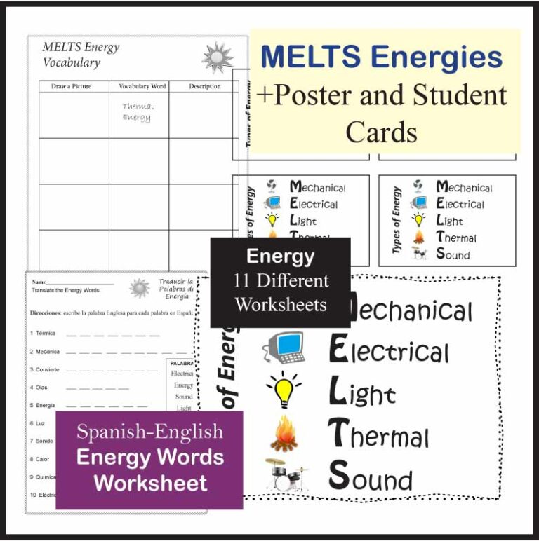 Forms of Energy Worksheets Made By Teachers