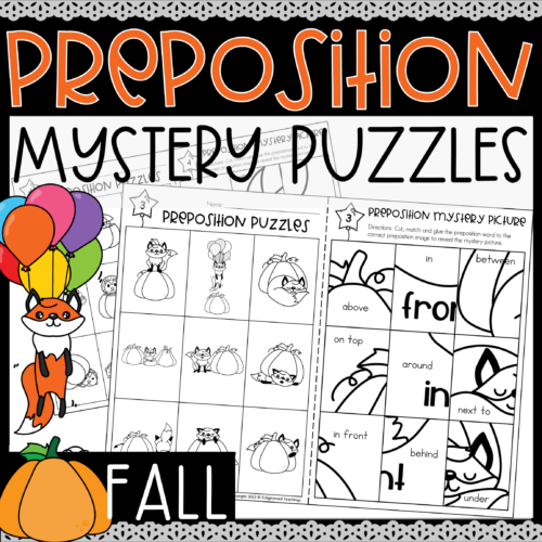 Fall Preposition Worksheets - Preposition Mystery Picture Puzzles ...