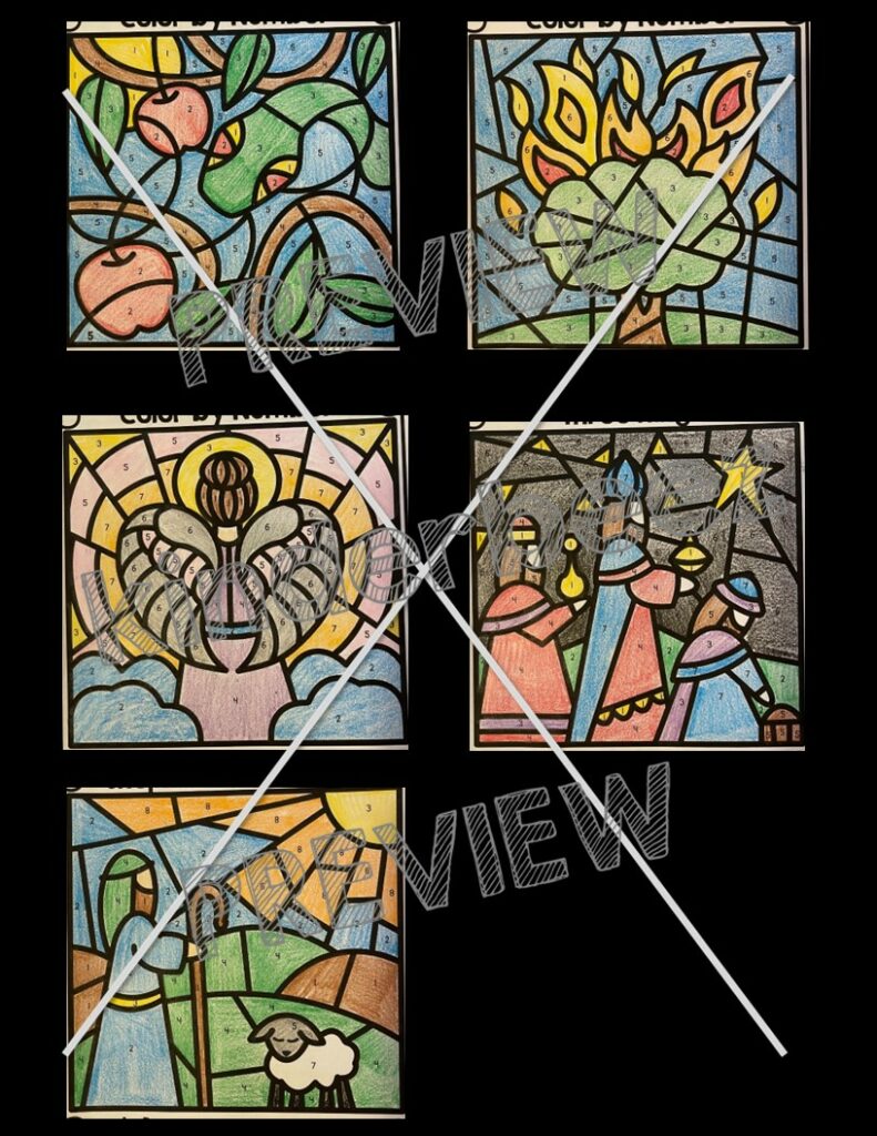 Bible Color By Number, Bible Coloring Pages | Made By Teachers