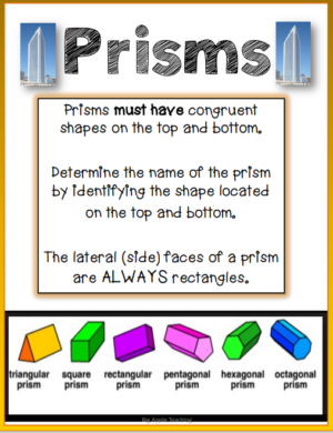 Classifying Polyhedrons - Prisms and Pyramids - 3D shapes - Made By ...