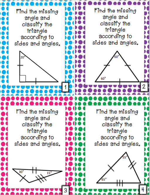 Classifying Triangles Interactive Notebook Activities Games Task