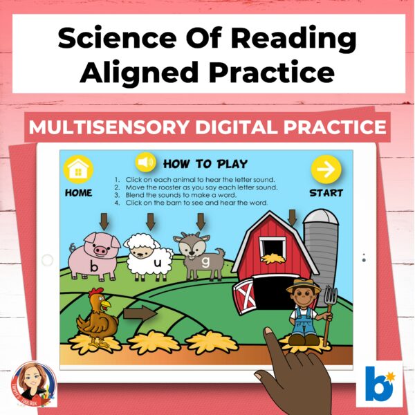 Decoding Short Vowel u CVC Words Digital Activity - Made By Teachers