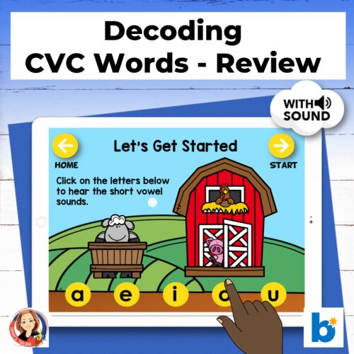 Decoding Short Vowels CVC Words Digital Bundle - Made By Teachers