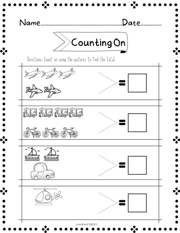 Counting On Strategy Counting On To Add For Kindergarten Made By Counting On Strategy Counting On To Add For Kindergarten Made By