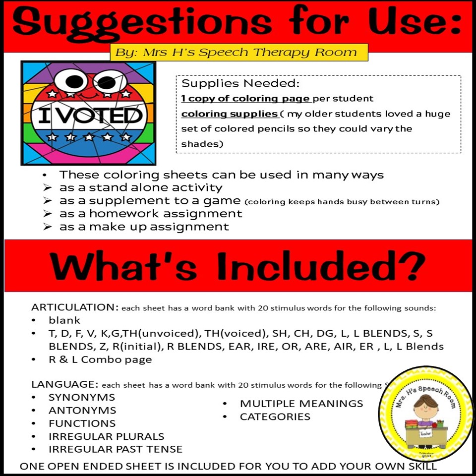 Election Day Color by Code Grab and Go Activity | Made By Teachers