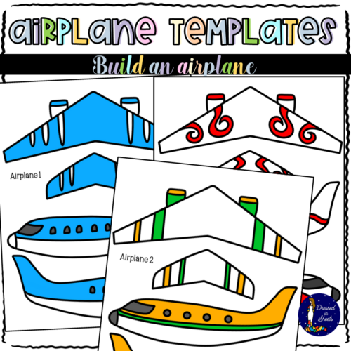 Airplane Templates Build an Airplane Made By Teachers