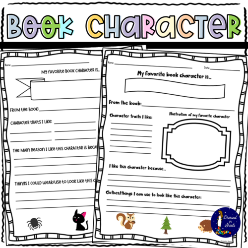 FREEBIE My Favorite Book Character - Made By Teachers