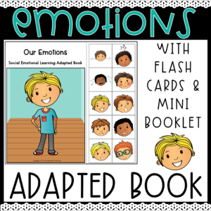 Feelings & Emotions Adapted Book with SEL Activities - Boy Emotions