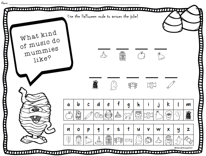 Halloween CracktheCode Jokes for All Ages! Made By Teachers