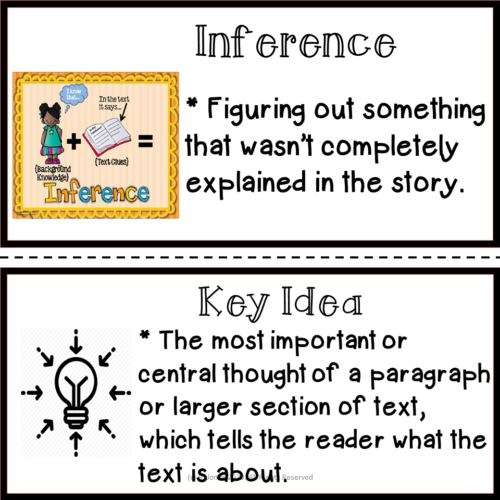 Word Wall Vocab Posters for 8th Grade Reading/ Write English 134