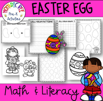 Easter Egg Circle Time, Math & Literacy