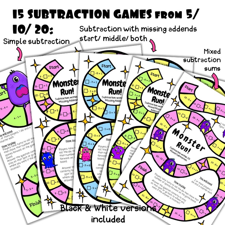 Games for Addition and Subtraction Made By Teachers