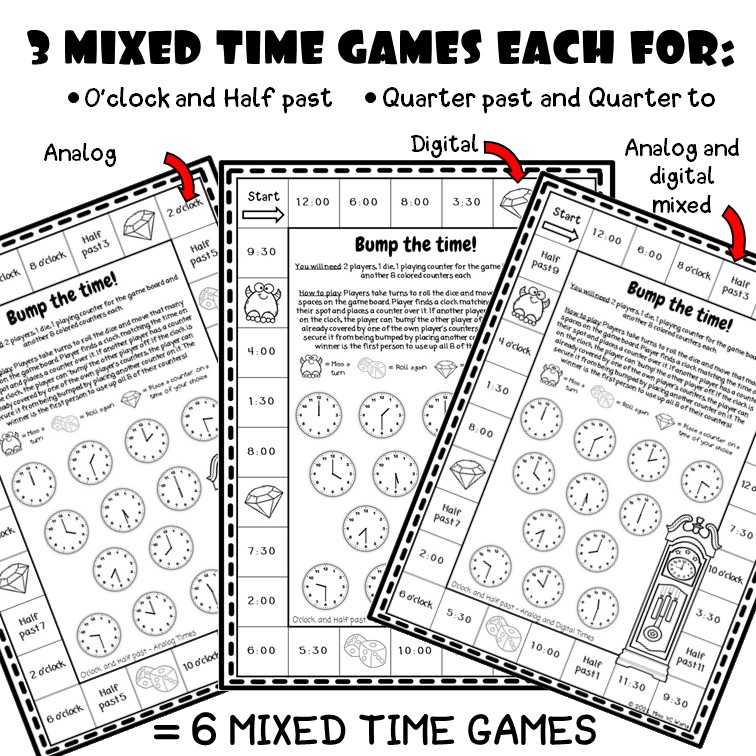 Games for Telling the Time Made By Teachers