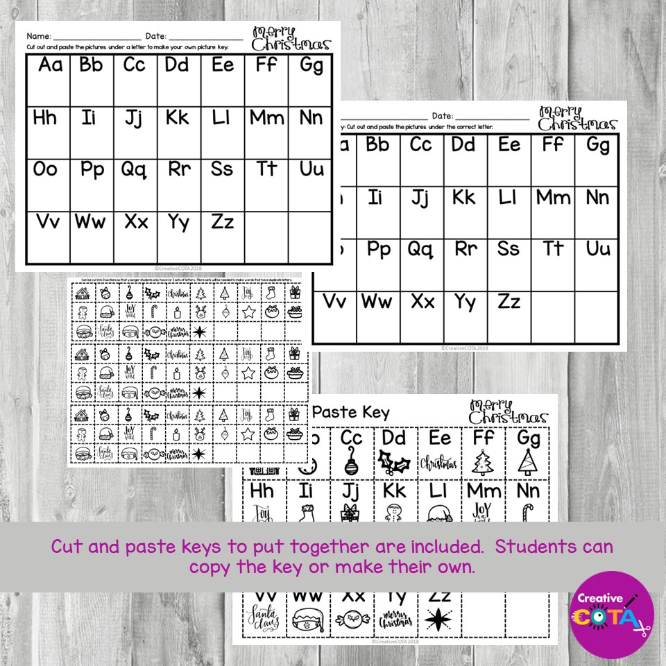 Christmas Handwriting Secret Code Activities and Worksheets | Made By ...