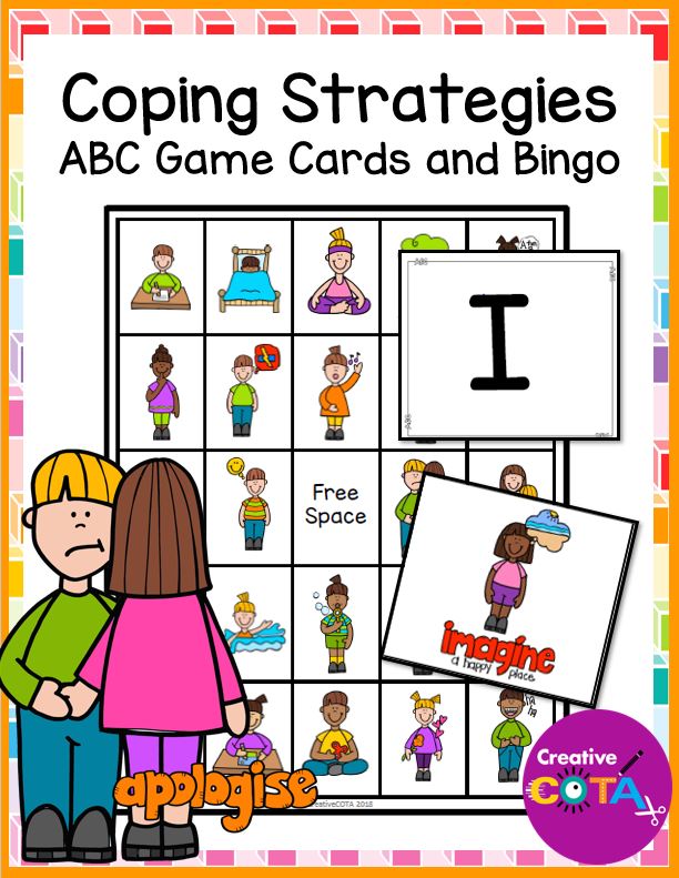 Social Emotional Learning Coping Strategy Bingo & ABC Games | Made By Teachers social-emotional-learning-coping-strategy-bingo-abc-games-made-by-teachers