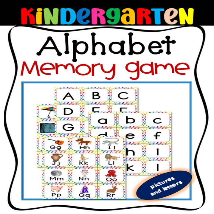Printable Alphabet Memory Game