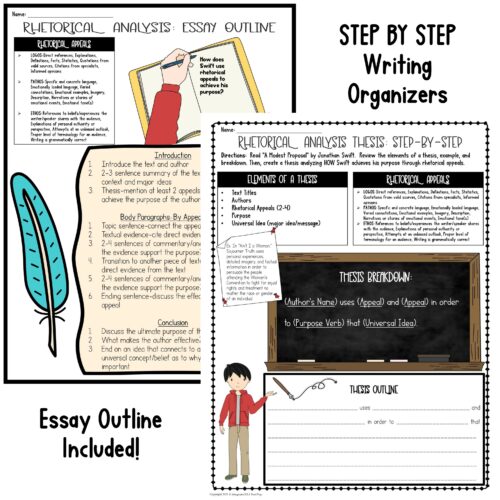 A Modest Proposal Analysis Quiz Activities Satire Lesson Plan BUNDLE ...