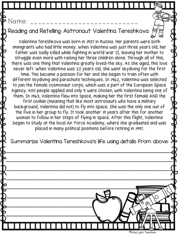 Year 3 Homework Space.pdf Third Grade Space Themed Worksheets {100 Standards Aligned Printables ...