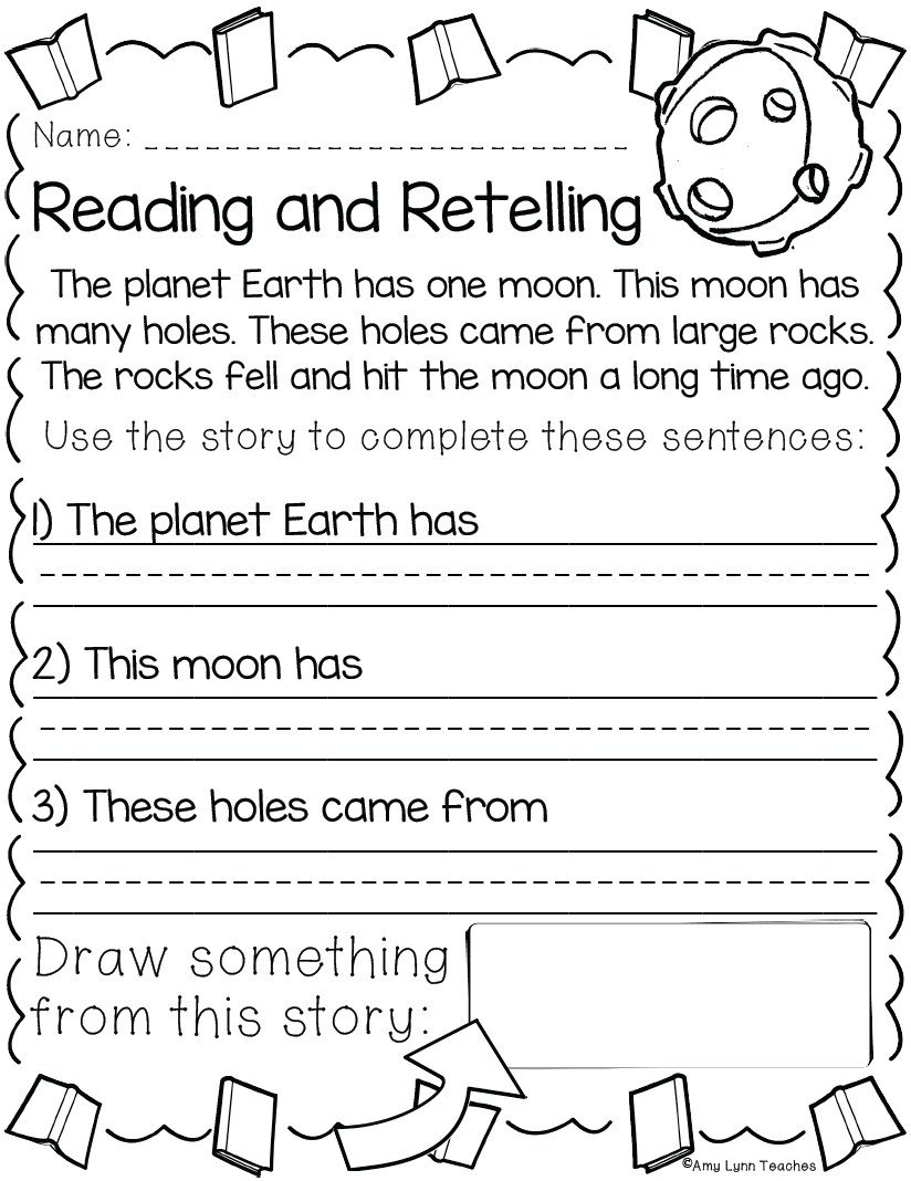 Kindergarten Space Themed Worksheets {100 Standards Aligned Printables