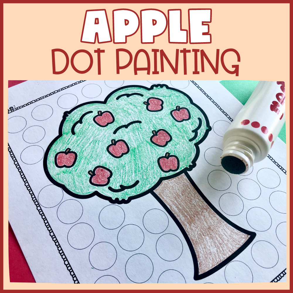 Apple Dot Painting Bundle Dot Marker Activities Printables For Do A