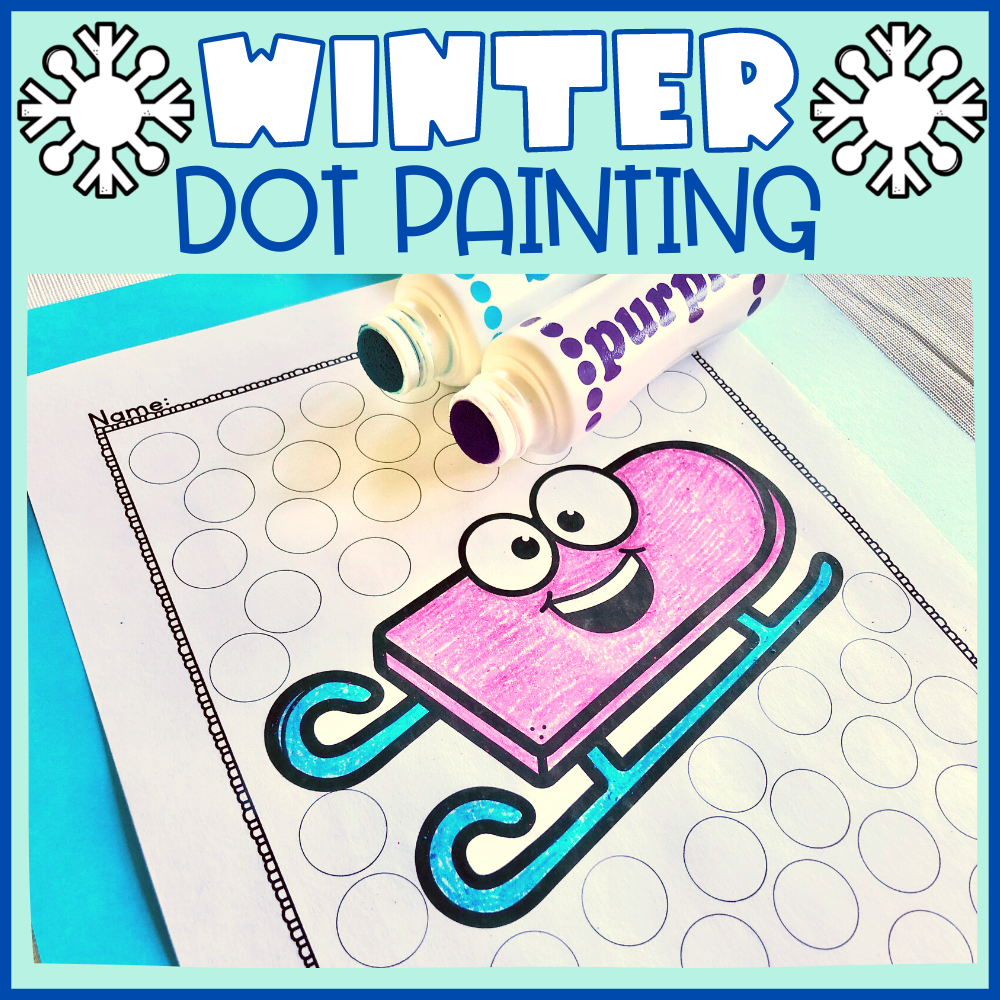 Winter Dot Painting Bundle, Dot Marker Activities, Printables for Do a ...