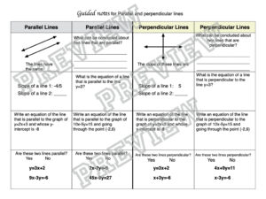 Linear Functions Guided Notes Easy to Understand | Made By Teachers