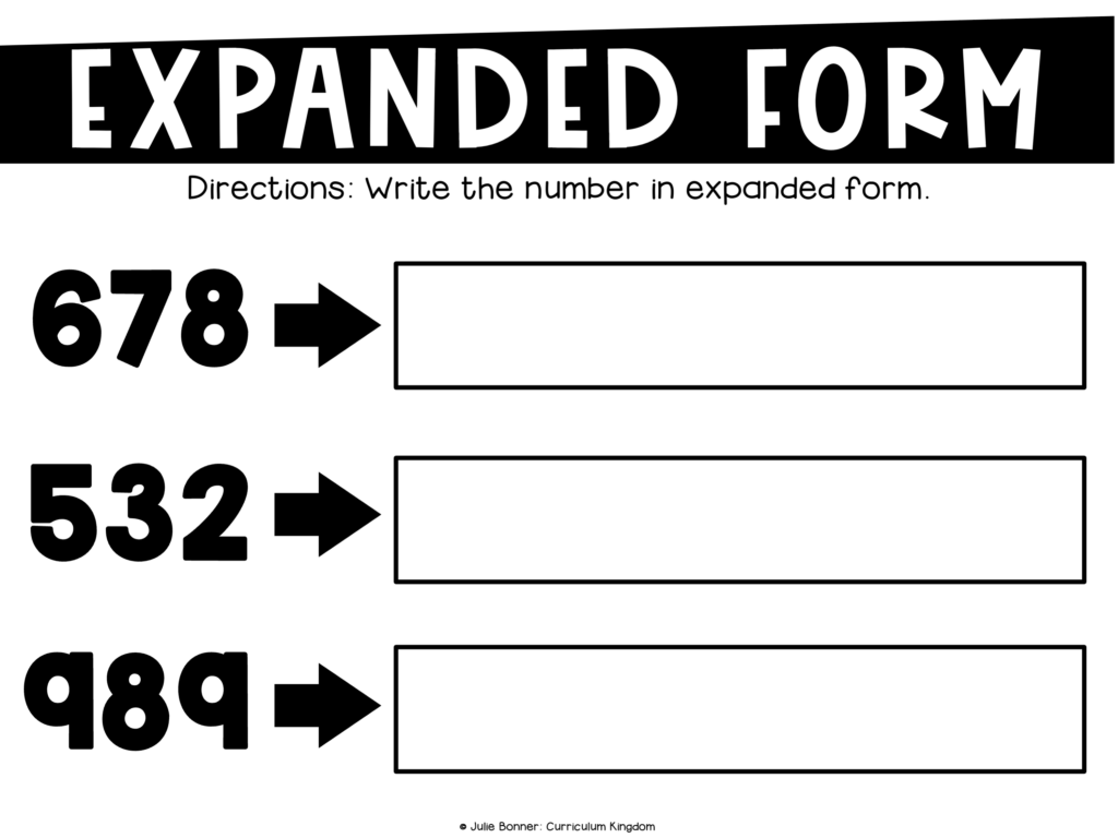 2nd Grade Place Value to 1,000 Worksheets and Exit Tickets 2.NBT.1 2 ...