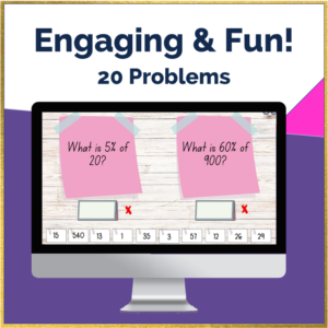 Percent of a Number | Printable and Digital Math Activity - Made By ...