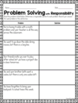 Responsibility Worksheet Set of 12 | Made By Teachers