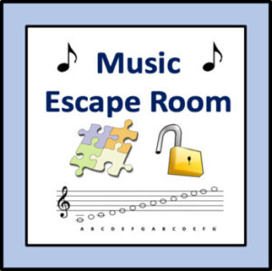 Music Escape Room 1 - an interactive way to practice note names